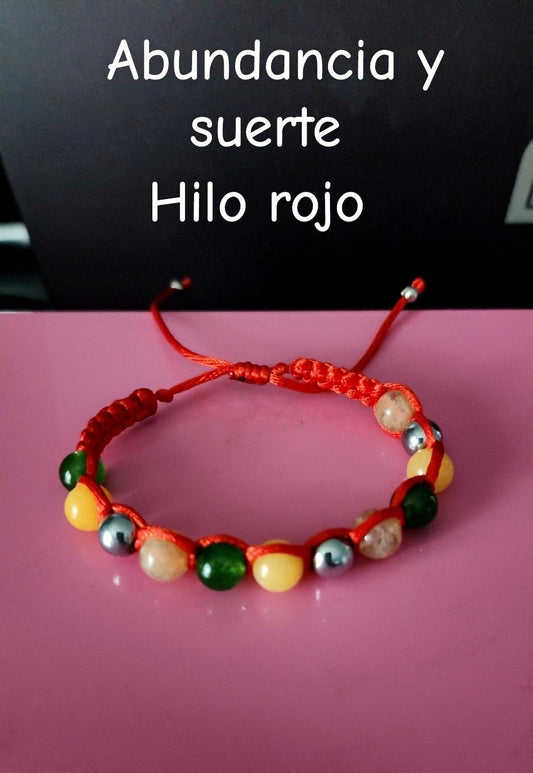 ABUNDANCIA Y SUERTE HILO ROJO